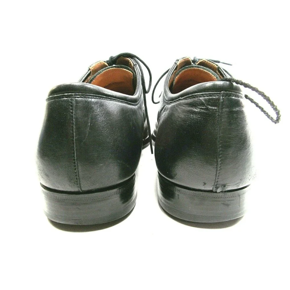 Magnanni Fredrico Mens Black Leather Captoe Oxfords Size US 10.5 D Made In Spain